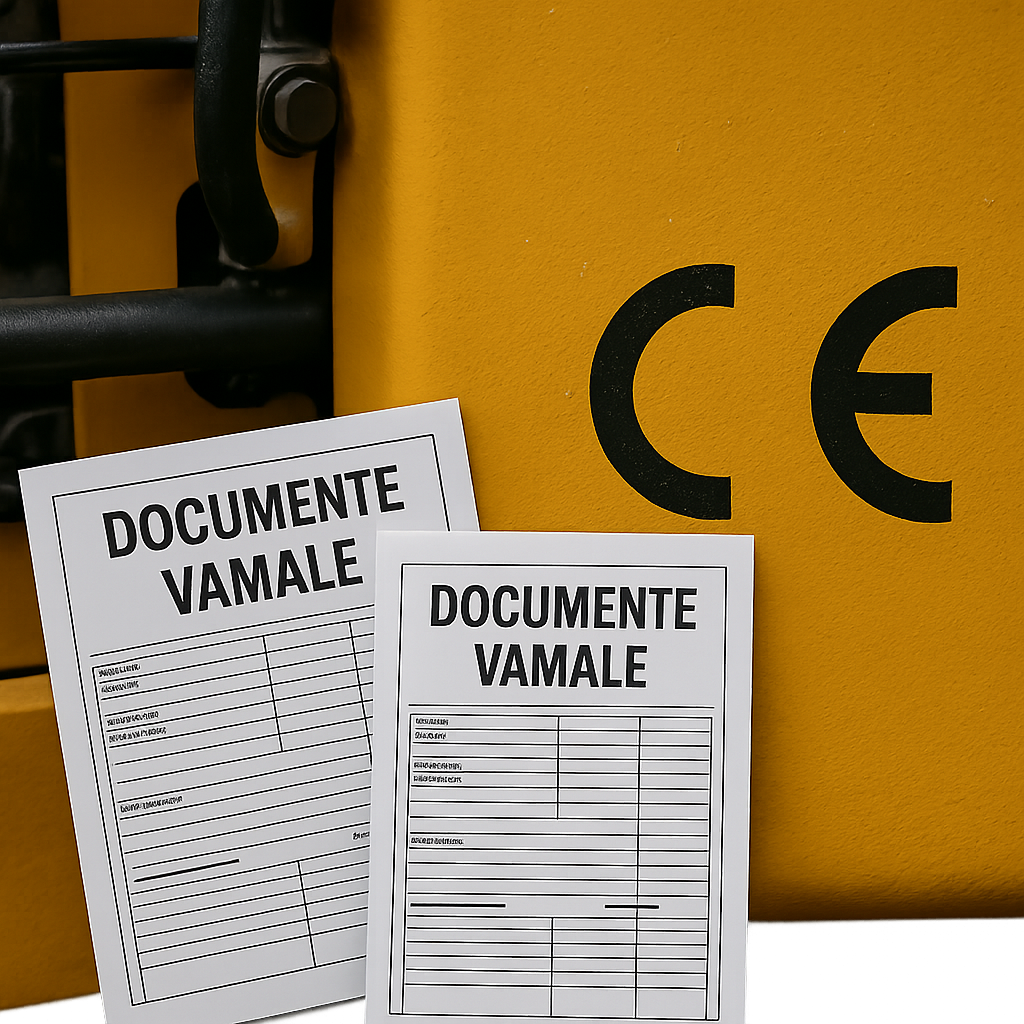 Documente vamale si sigla CE pe un utilaj