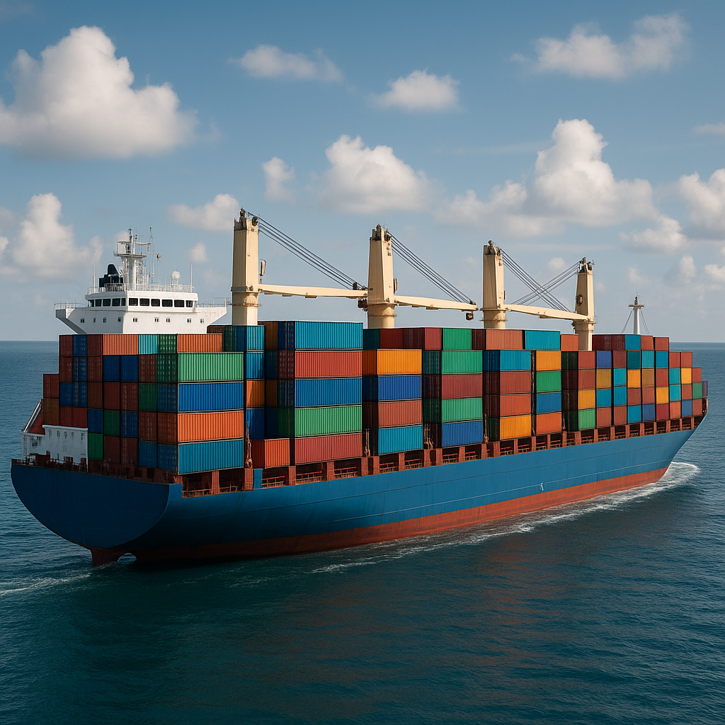 Transport maritim containere