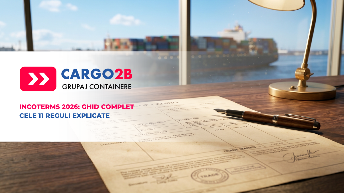 Incoterms 2026 ghid complet - cele 11 reguli explicate pentru import din China in Romania cu Cargo2B